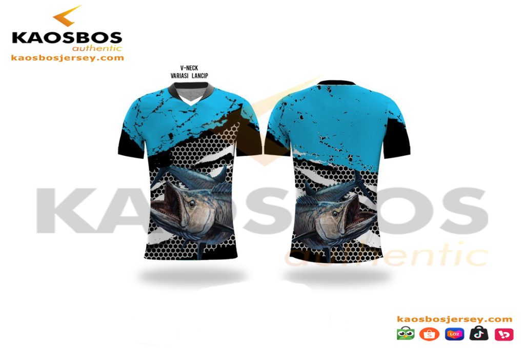 JERSEY MANCING LENGAN PENDEK IKAN TENGGIRI Kaos Bos Jersey