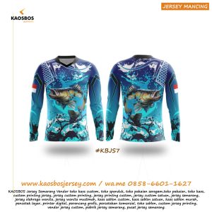 Jersey Mancing Barramundi Kakap Putih KAOSBOS Jersey 1