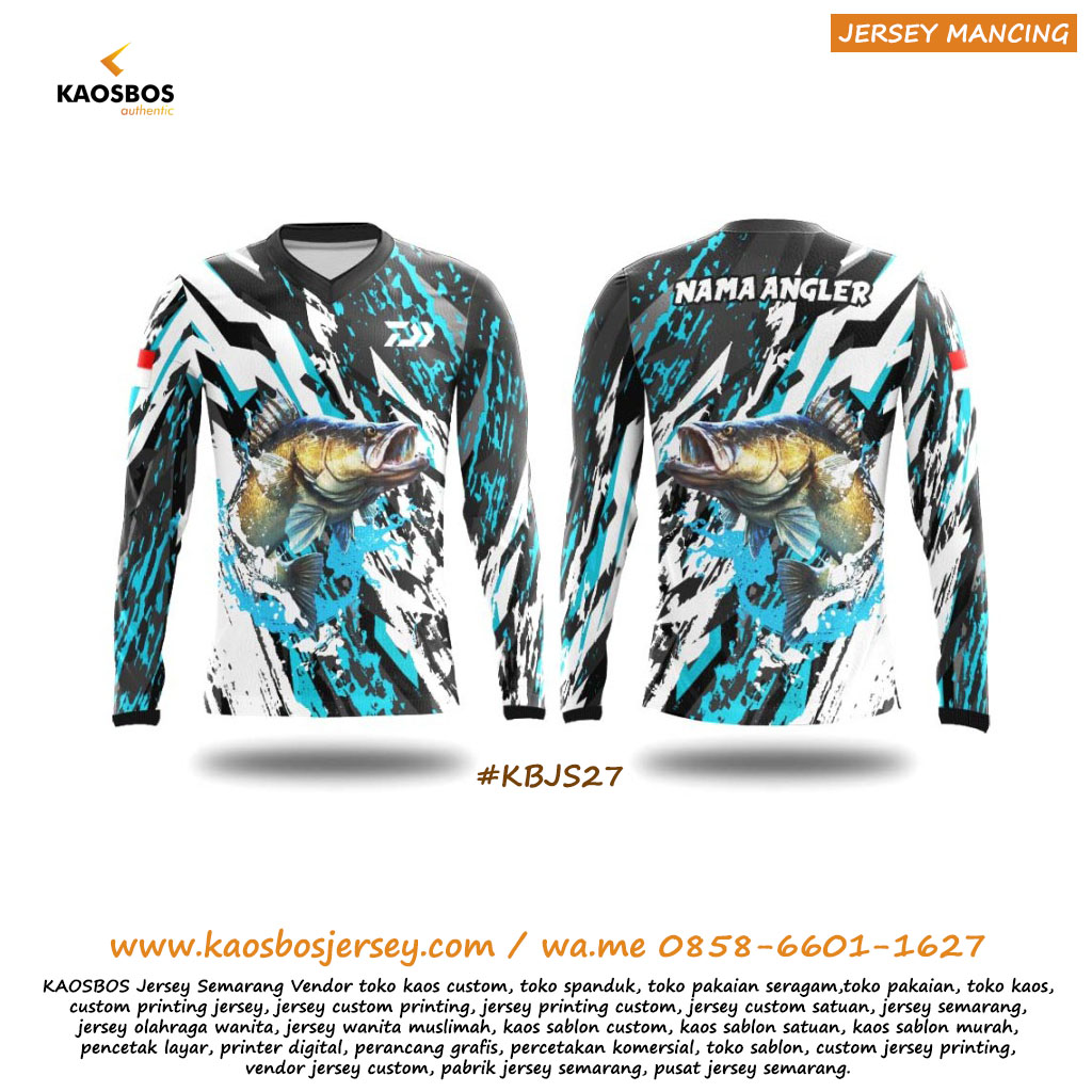 Jersey Mancing Kakap Putih Barramundi KAOSBOS Jersey 3