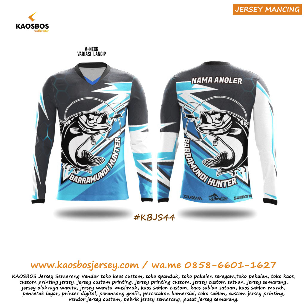 Jersey Mancing Mania Casting Barramundi KAOSBOS Jersey 1