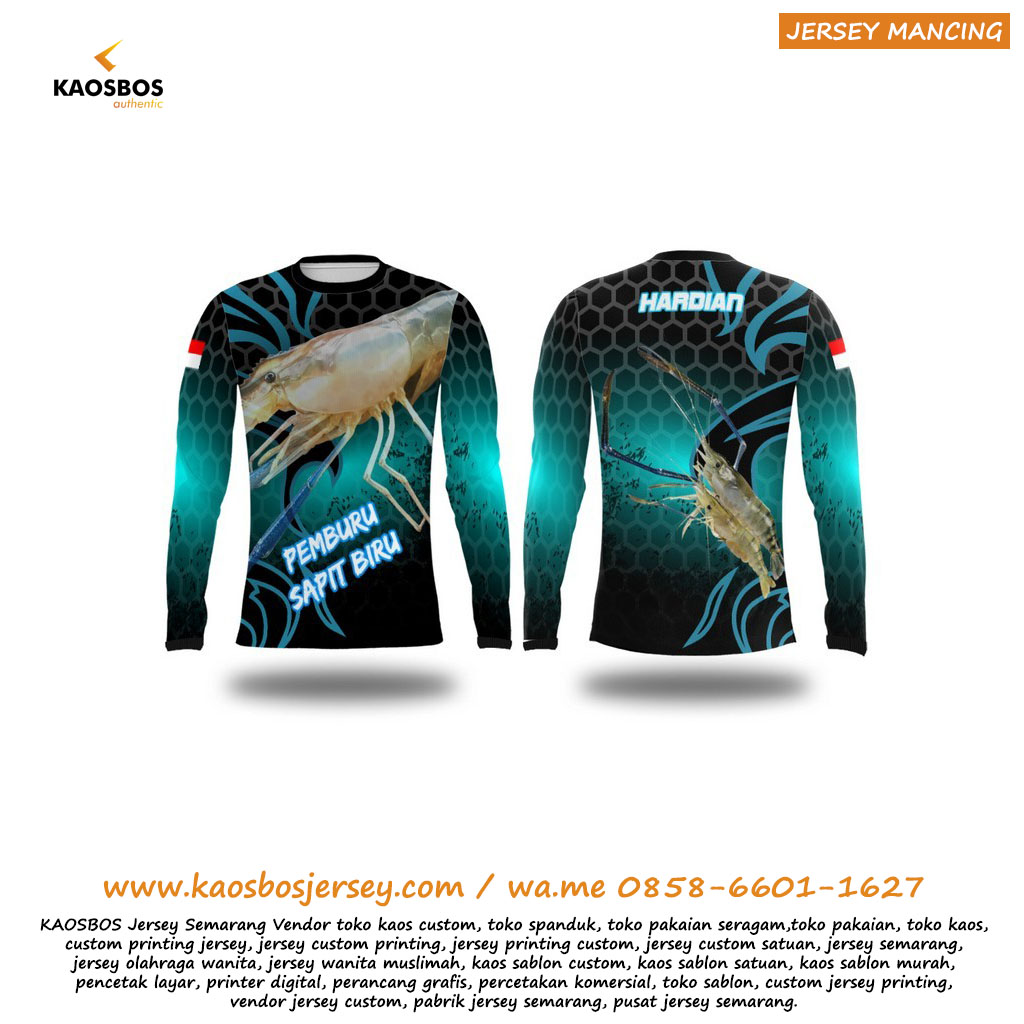 Jersey Mancing Udang Galah KAOSBOS Jersey