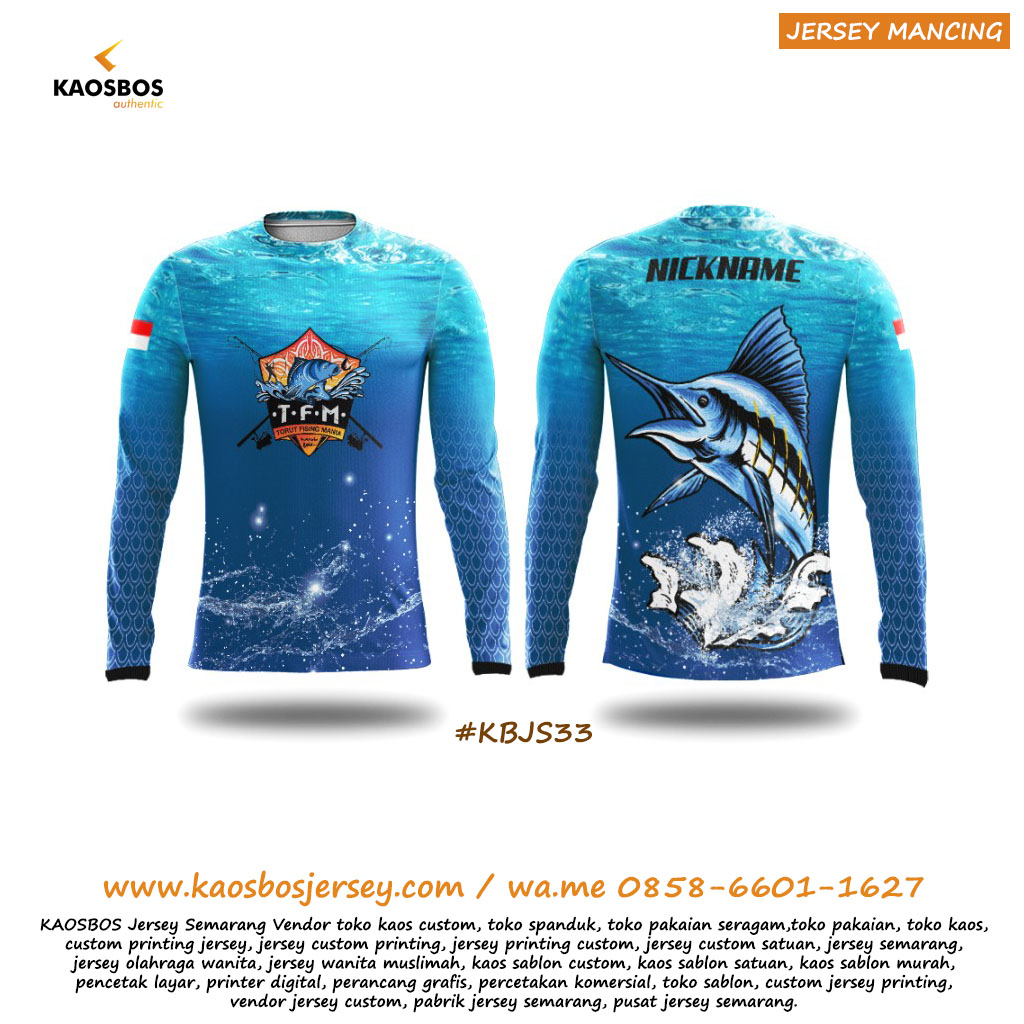 Kaos Jersey Mancing Mania Casting Popping KAOSBOS Jersey 2