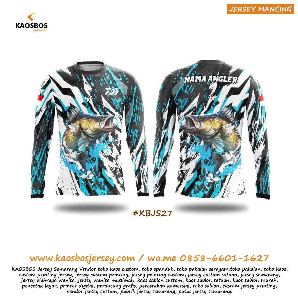Kaos Jersey Mancing Mania Daiwa Casting Kakap Putih KAOSBOS Jersey 2
