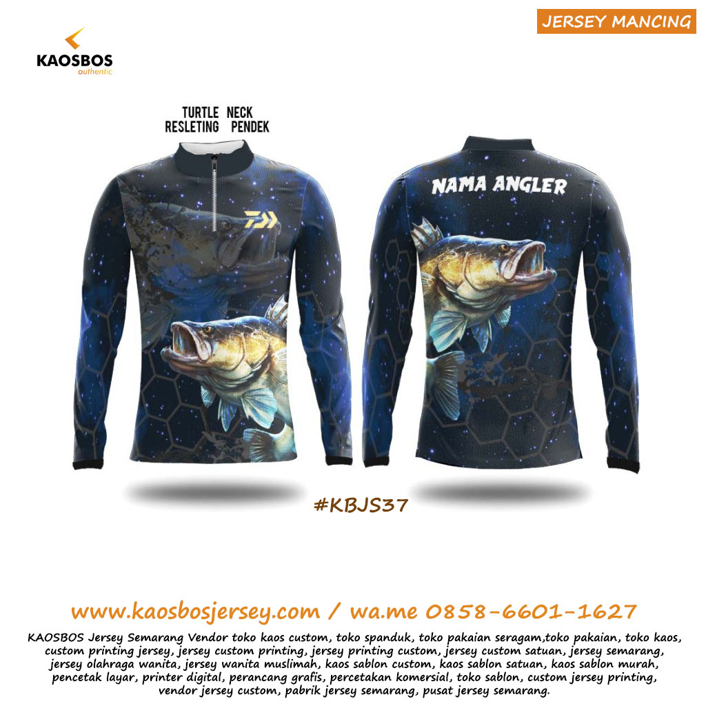 Kaos Jersey Mancing Mania Daiwa Resleting KAOSBOS Jersey
