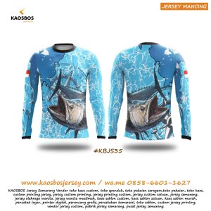 Kaos Jersey Mancing Tenggiri Mackerel KAOSBOS Jersey