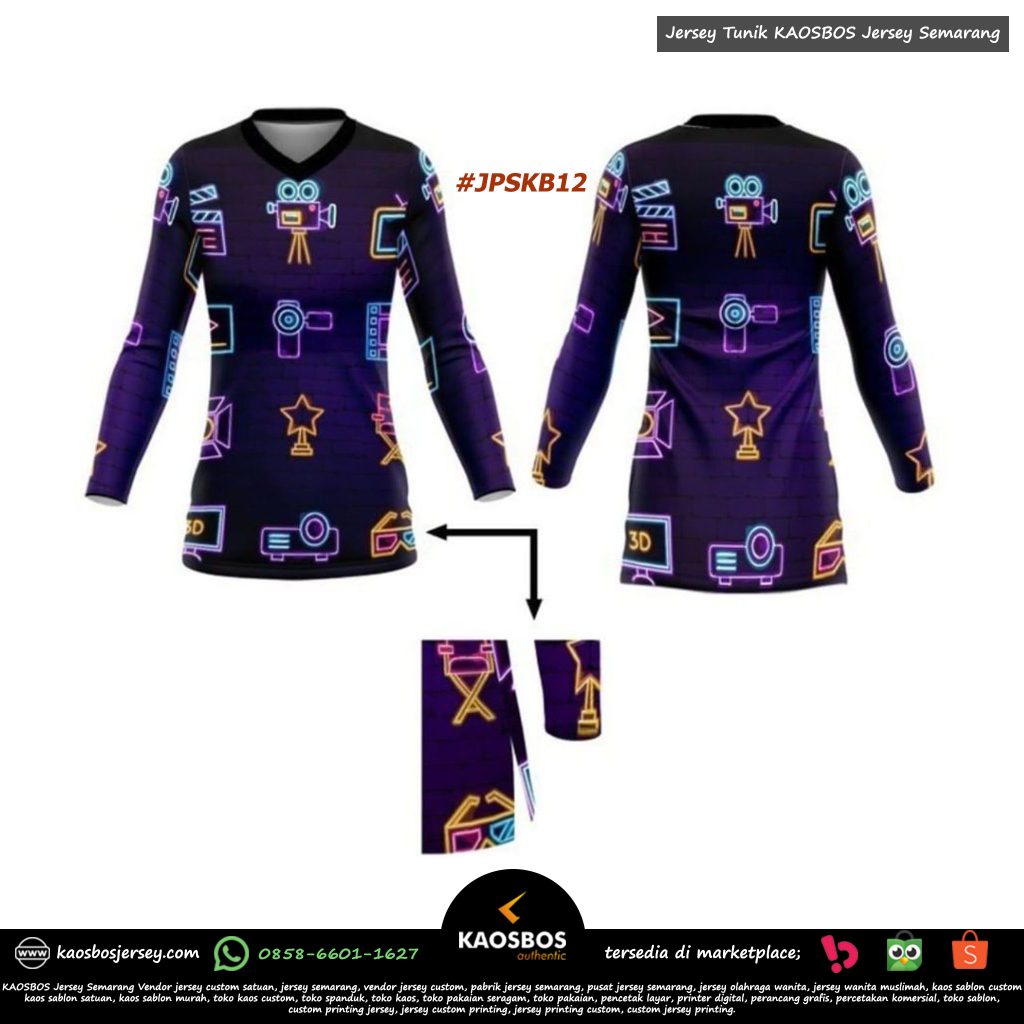 Model Tunik Modern Bahan Jersey KAOSBOS Jersey Semarang