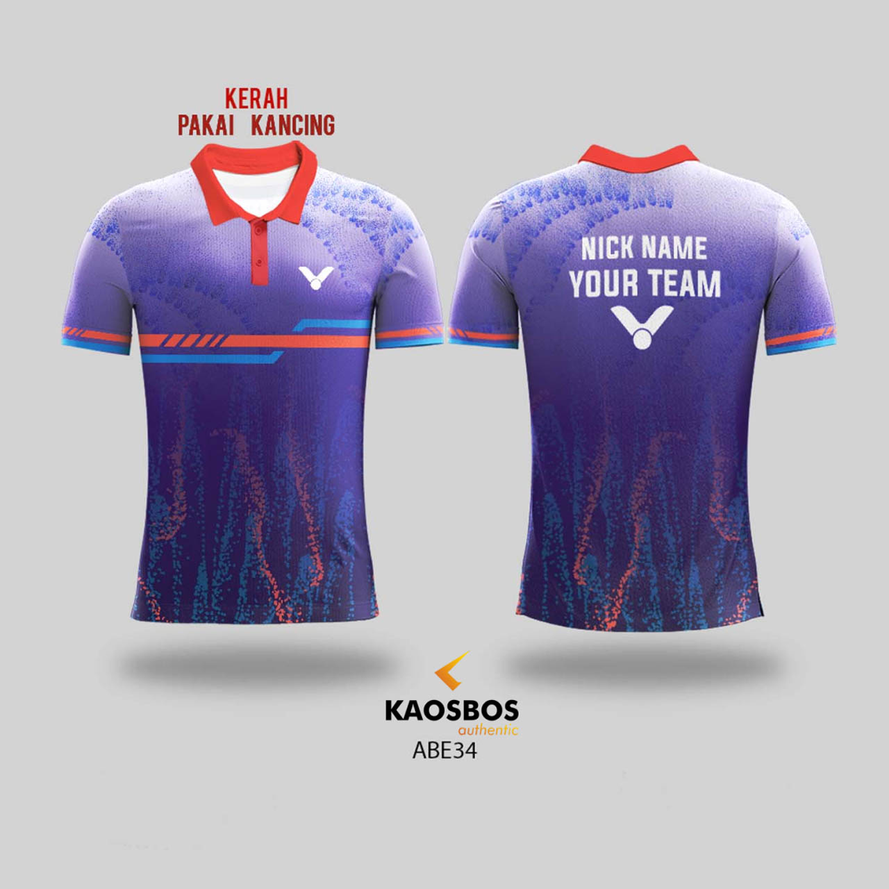 JERSEY BADMINTON ATASAN KAOSBOS JERSEY ABE34