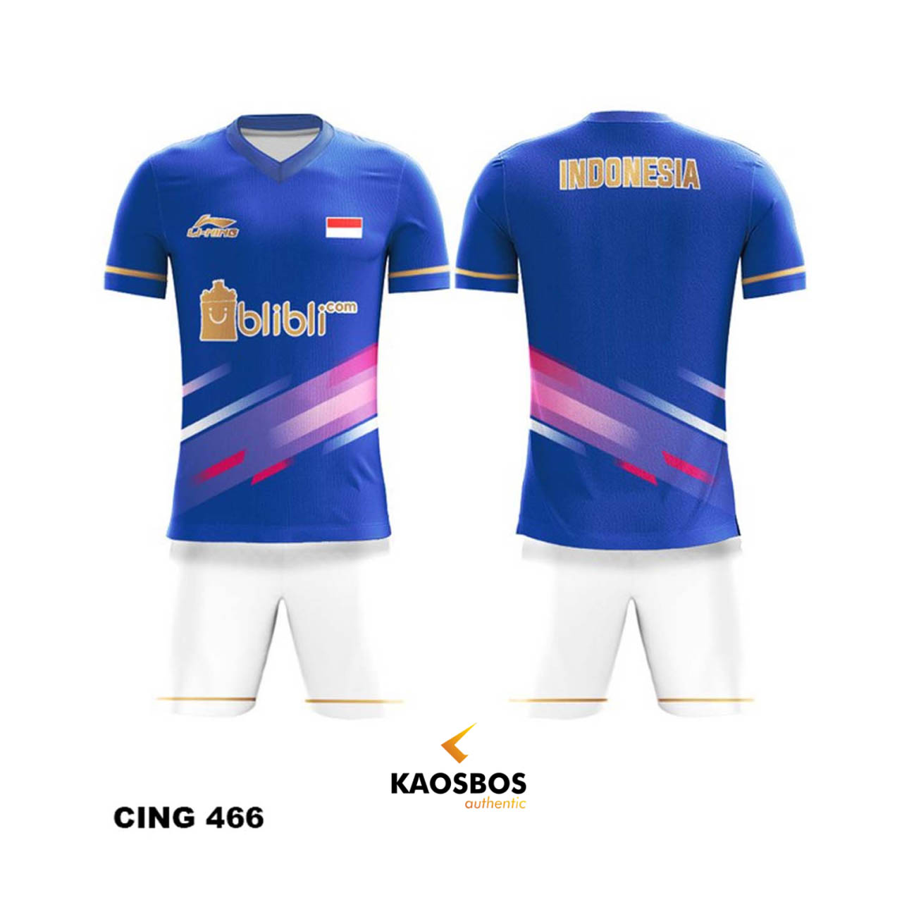 Jersey Badminton Setelan Kaosbos Jersey Cing 466