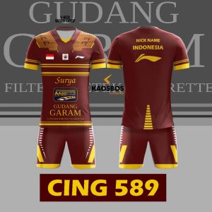 JERSEY BADMINTON SETELAN KAOSBOS JERSEY CING 589