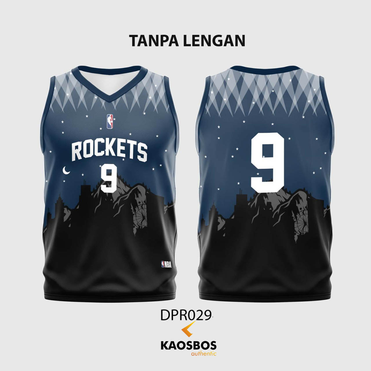 JERSEY BADMINTON SINGLET KAOSBOS JERSEY DPR029