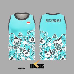 JERSEY BADMINTON SINGLET KAOSBOS JERSEY FYP028