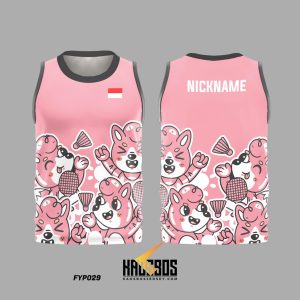 JERSEY BADMINTON SINGLET KAOSBOS JERSEY FYP029