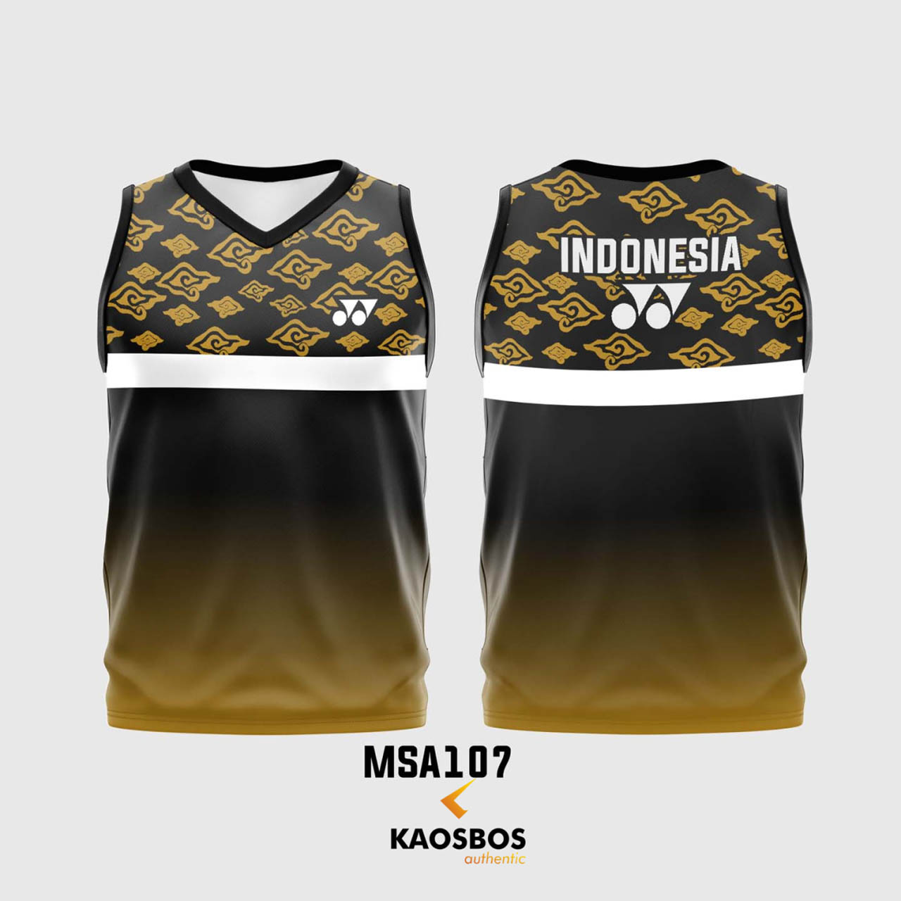 JERSEY BADMINTON SINGLET KAOSBOS JERSEY MSA107