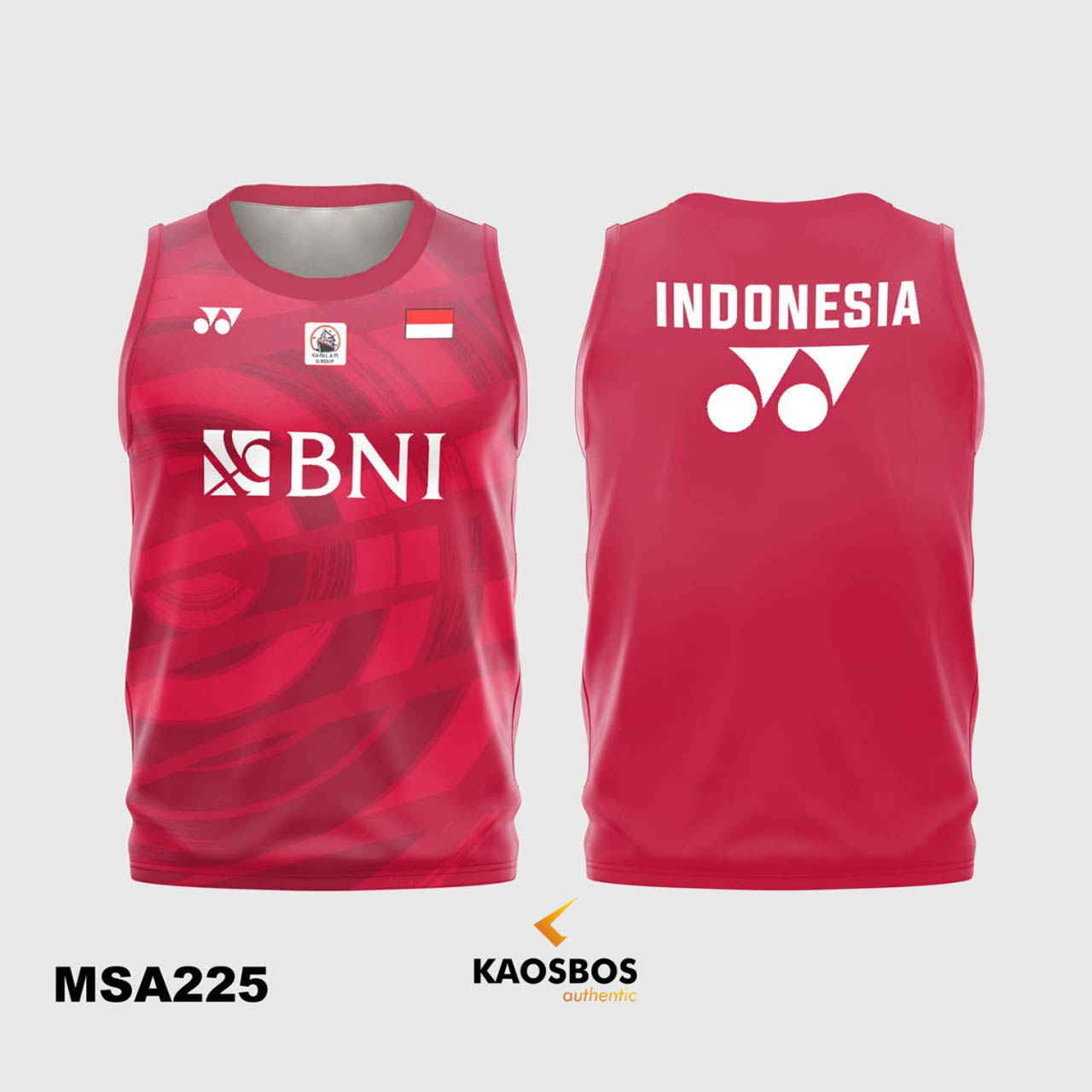 Jersey Badminton Singlet Kaosbos Jersey MSA225