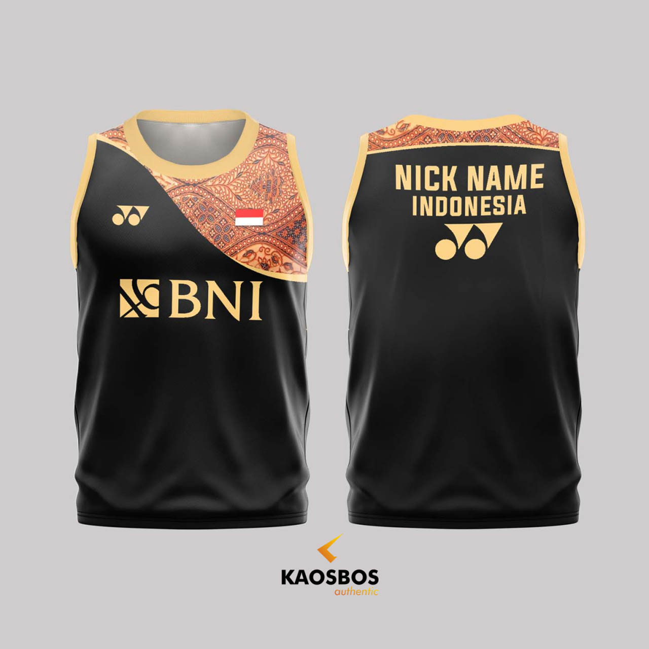 Jersey Badminton Singlet Kaosbos Jersey MSA310